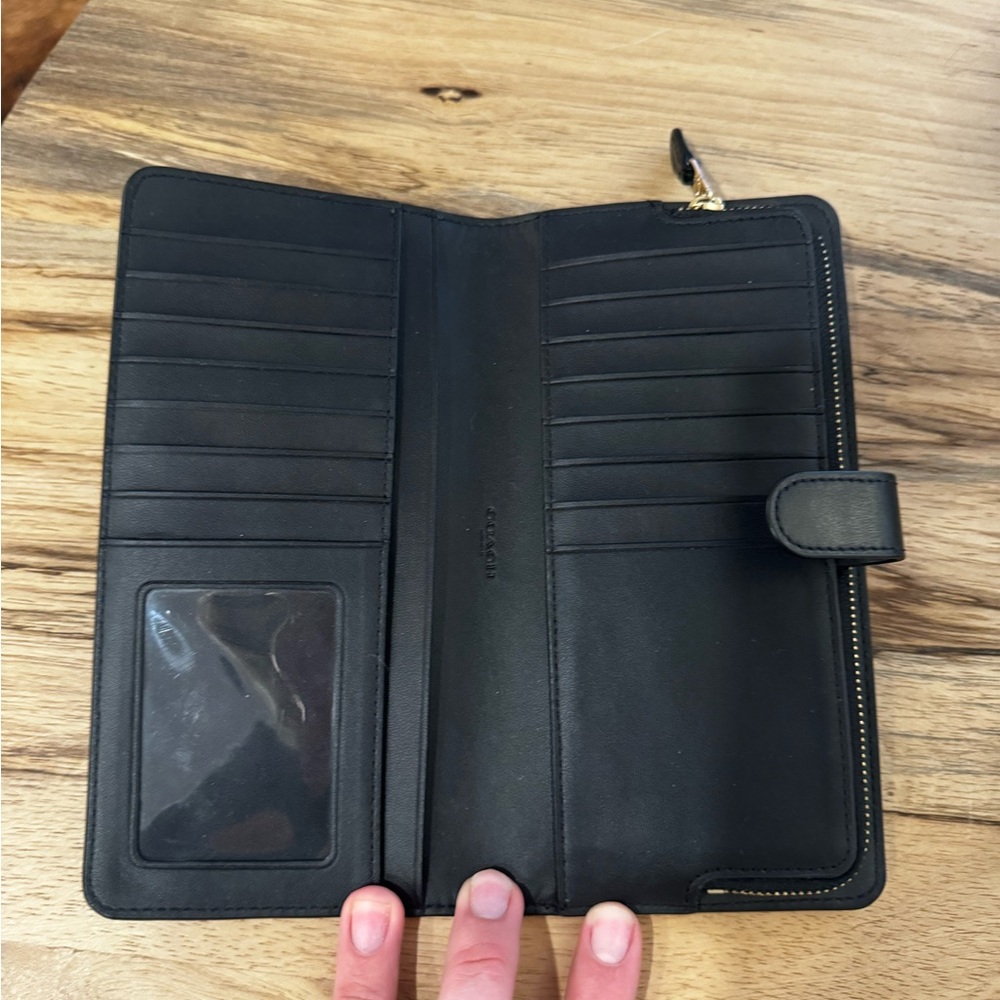 Coach Black Leather Clutch - Picture 2 of 3